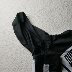 PUMA Jacket Boys 10-12 Black White Hooded Full Zip Track Knit Logo Athletic Top